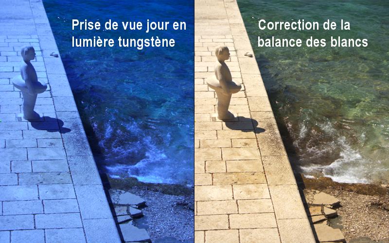 Correction de la balance des blancs Correction de la balance des blancs