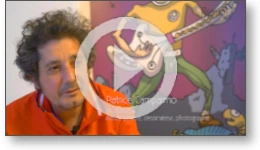 Interview de Patrice Camparmo, artiste peintre et dessinateur, réalisée lors de la soirée Hédoniste à l'abbaye de Sorèze (Tarn)