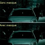 Effet nuit américaine avec et sans masque