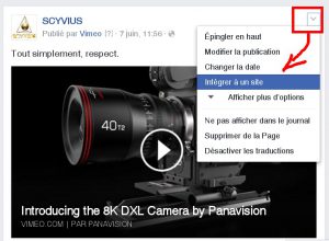 Intégrer une vidéo de Facebook dans votre site web